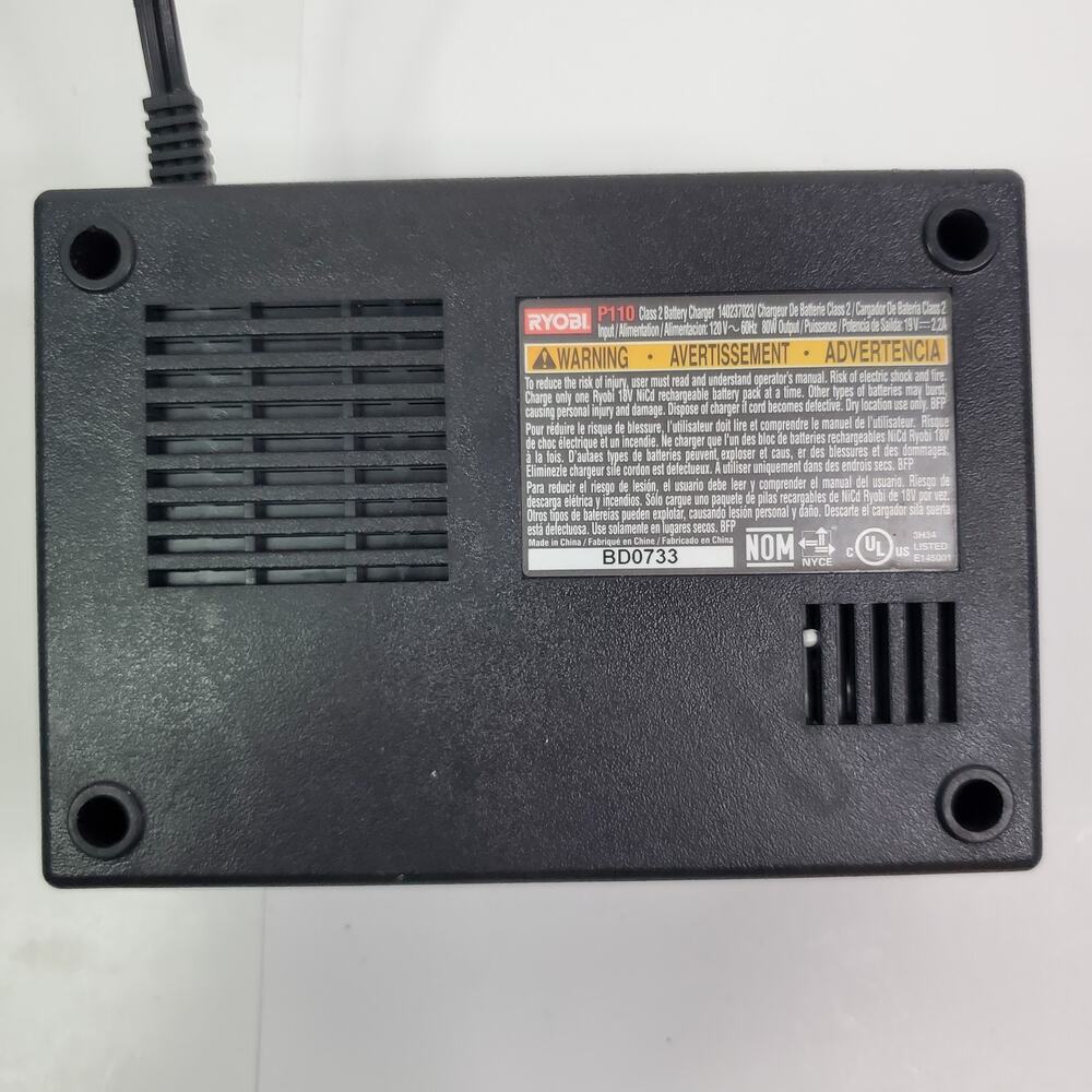 Genuine RYOBI 1423701 ChargePlus+ 18v NiCad NiCd OEM Battery Charger - Picture 3 of 8